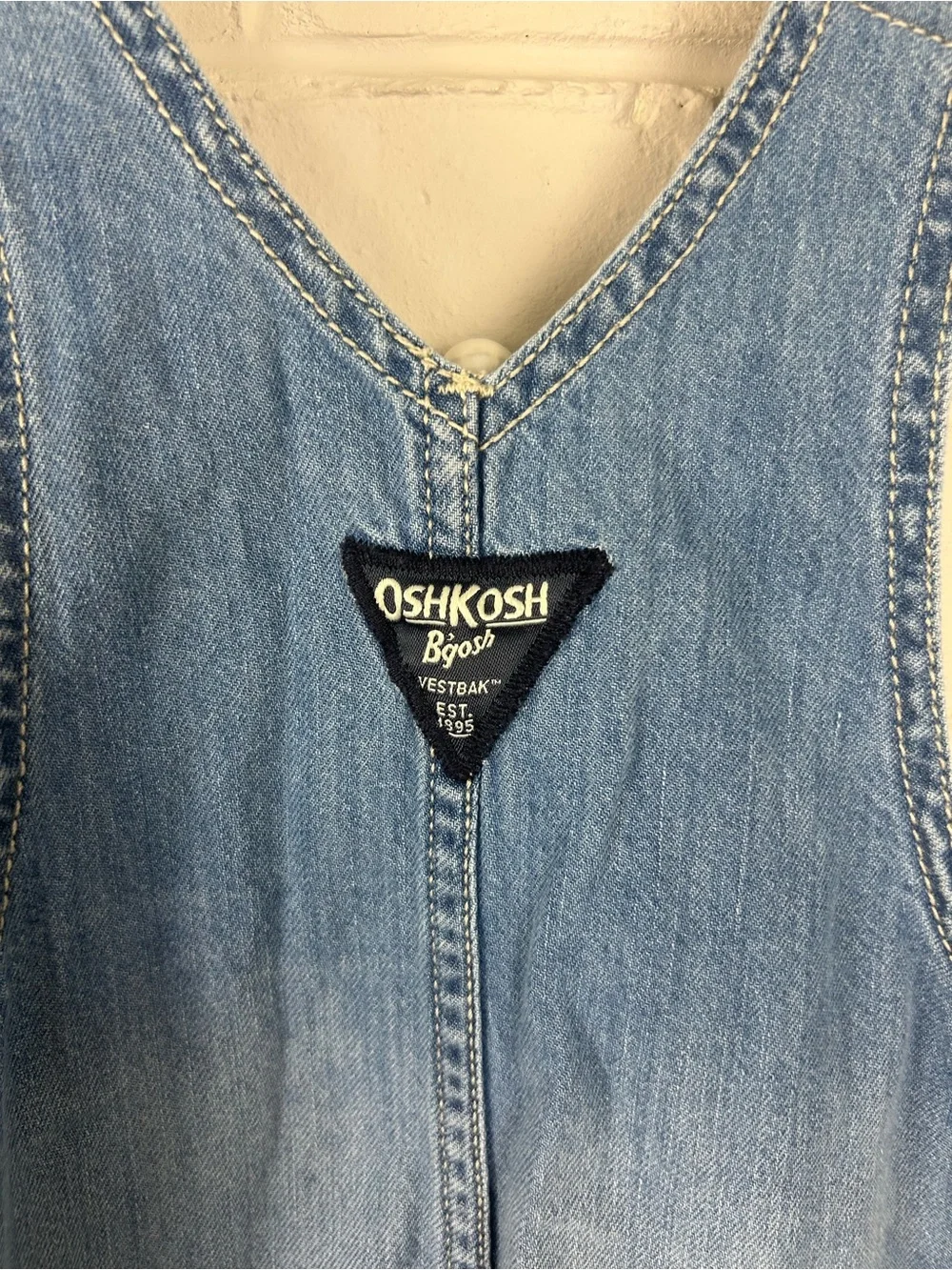 OshKosh B’gosh Kids Cotton Denim Short Overalls Size 2T